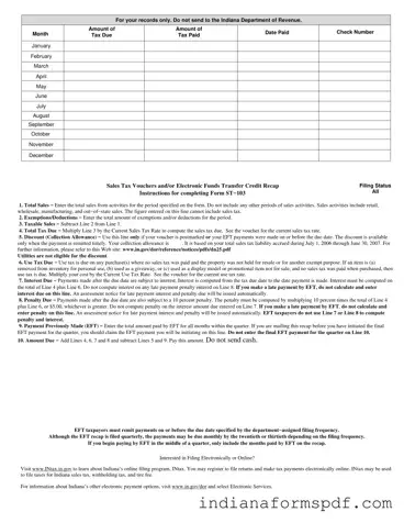 Indiana St 103 PDF Form