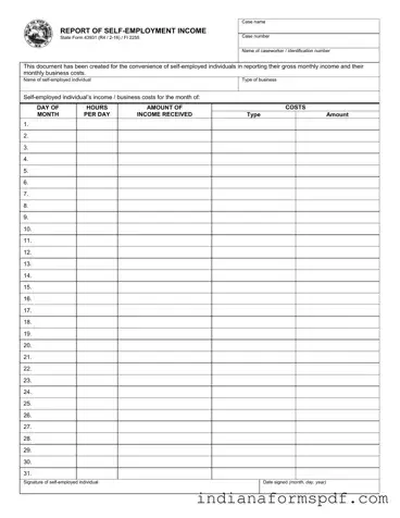 Indiana State 43931 PDF Form