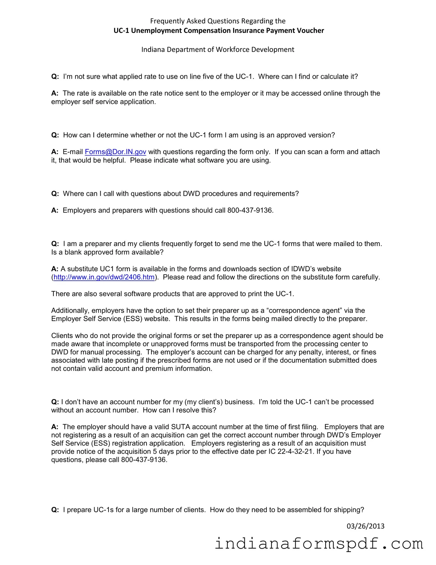 Uc1 Indiana PDF Form